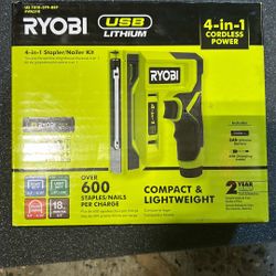 4 In 1 Ryobi Stapler/nailer Kit For Sale Or Trade 