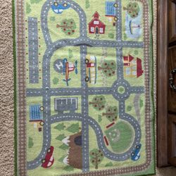 Kids Play Road Rug – Car Track Play Mat – Great Condition 