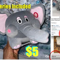 $5 Elephant 🐘 Coin 🪙 saving Piggybacking Make sounds and lights up batteries included