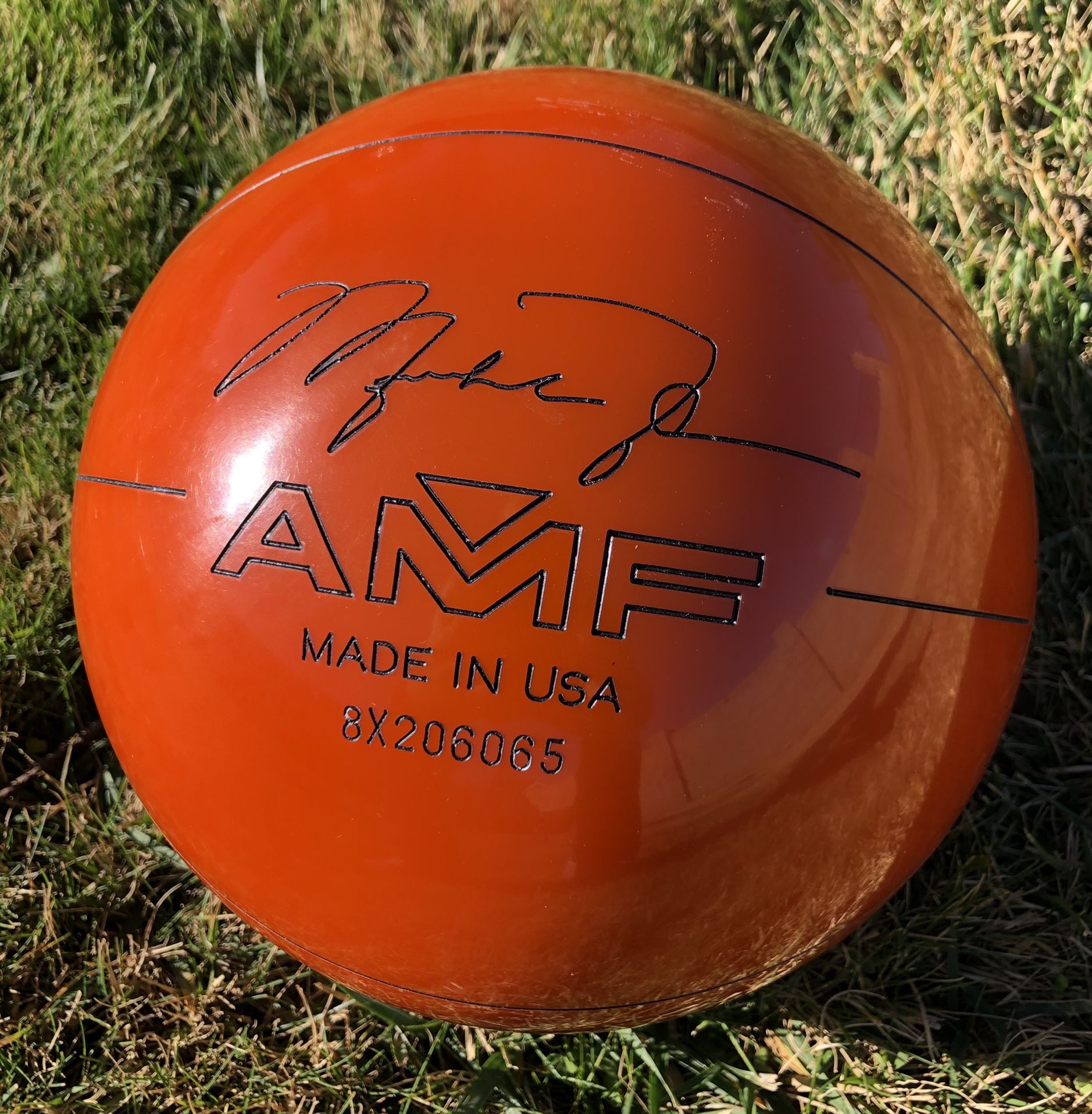 Michael Jordan AMF Undrilled Bowling Ball Basketball Vintage Rare for
