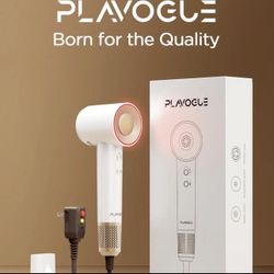 Plavogue High Speed Hair Dryer Pearl White/Gold