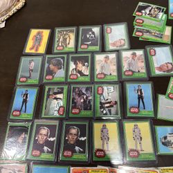 1979/80 STAR WARS GREEN CARDS LOT