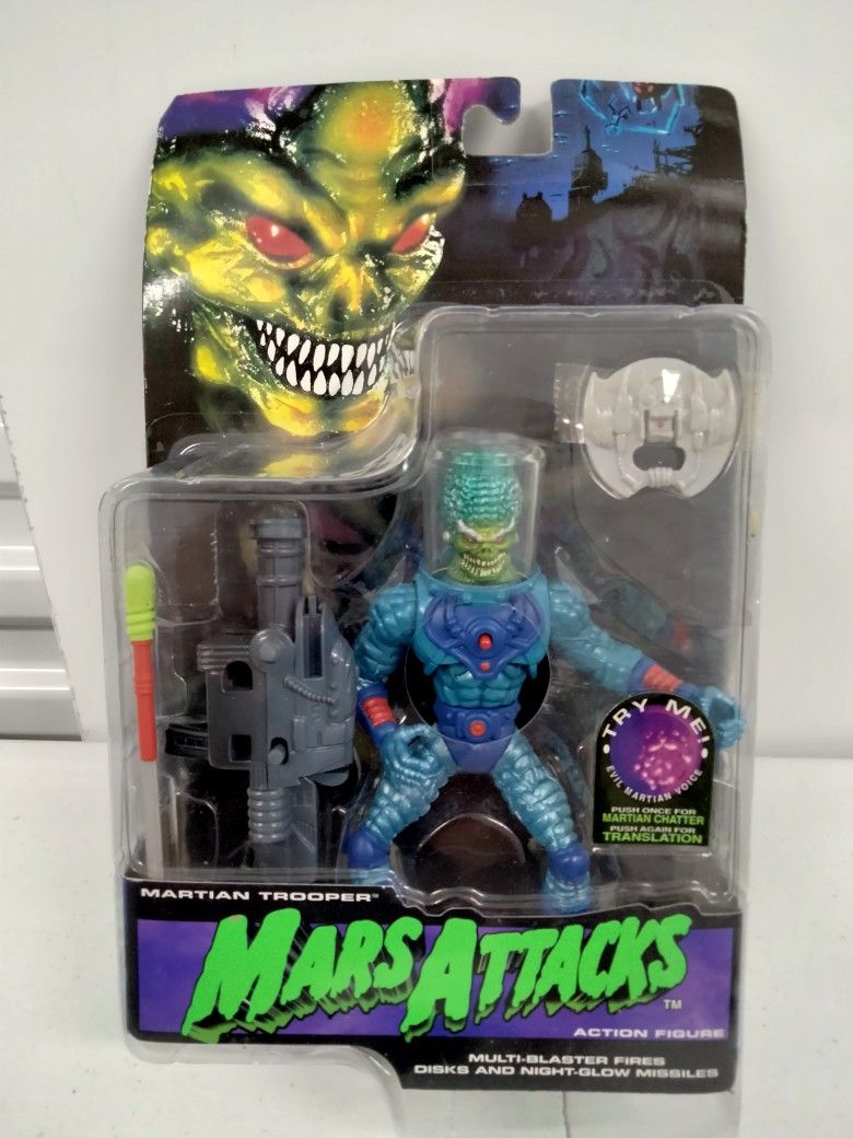 Mars Attacks Martian Trooper Action Figure 1996