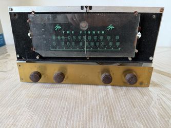 The Fisher (Model 50-R) Monophonic AM/FM Tube Tuner And Preamplifier UNTESTED