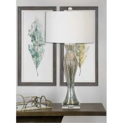 Table Lamp In Brushed Nickel