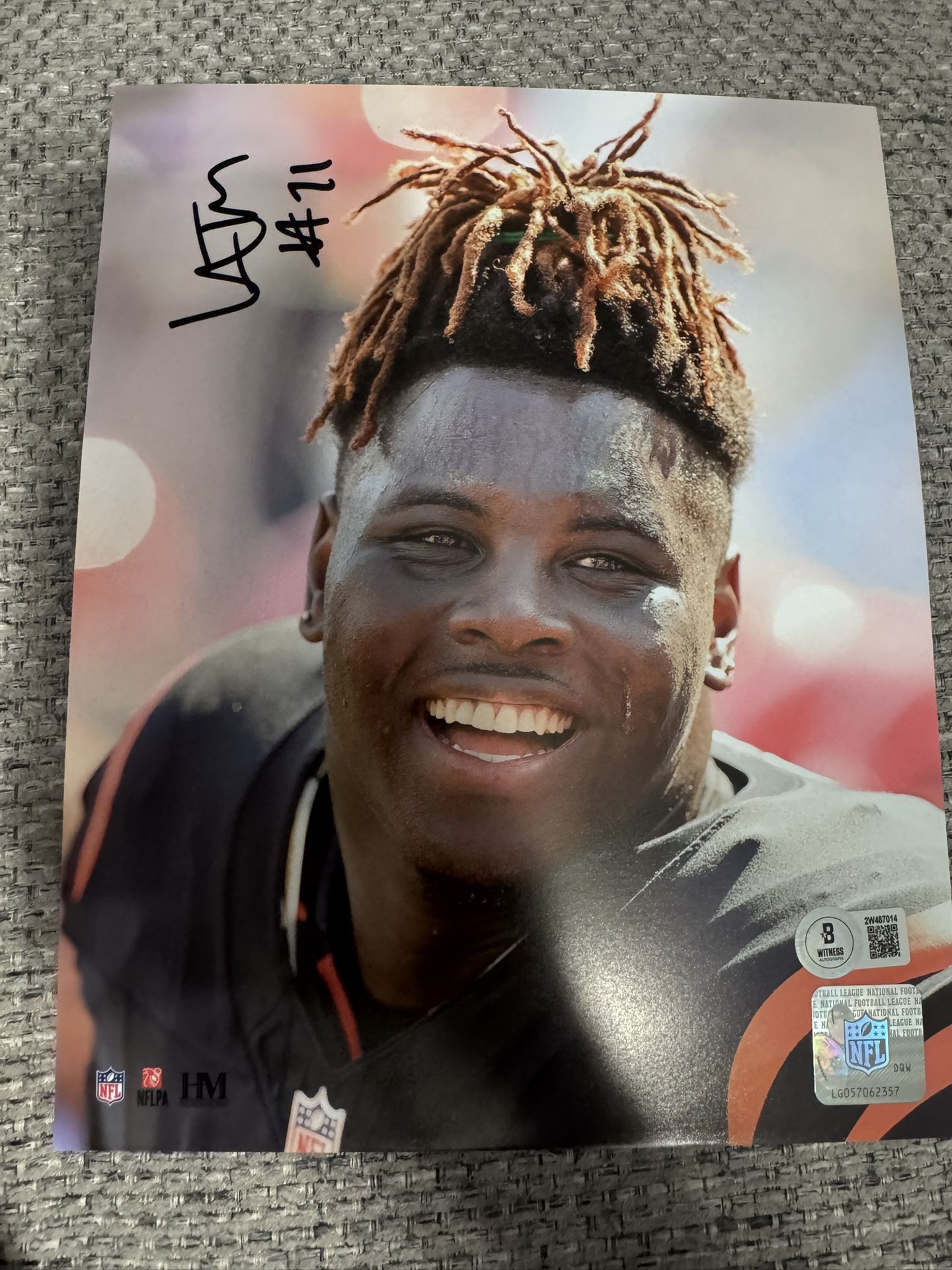 Cincinnati Bengals Amarius Mims Signed Autograph 8 X 10 - Beckett Coa