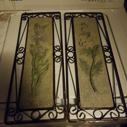 Metal flower signs