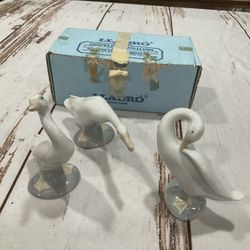 VINTAGE LLADRO GEESE FIGURINES