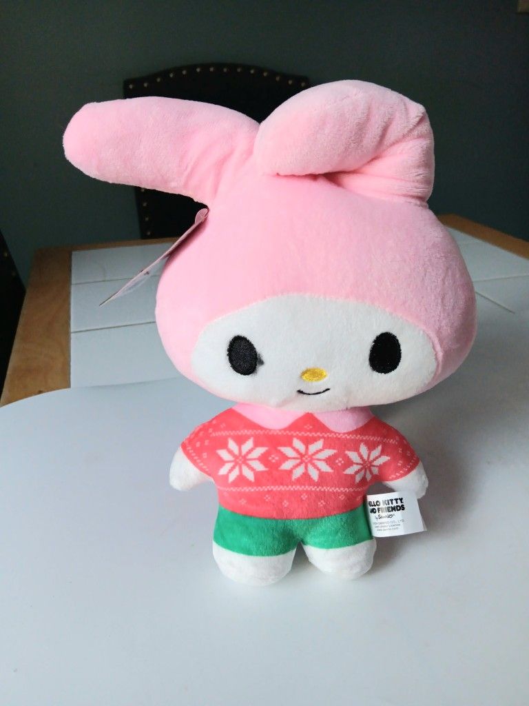 Hello Kitty & Friends Sanrio My MelodyChristmas Plush Figure Toy W/ Tags