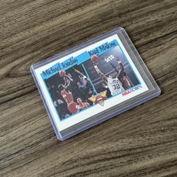 Vintage Micheal Jordan & Karl Malone Card