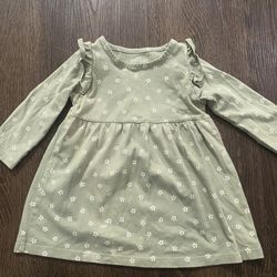 Girls Light Green Dress Size 12 Months By Okie Dokie #8