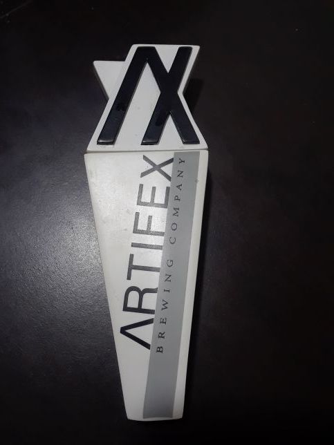 Artifex brewing company beer tap handle
