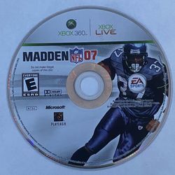 Madden NFL 07 Microsoft Xbox 360 Loose Disc Only (tested It Works!)