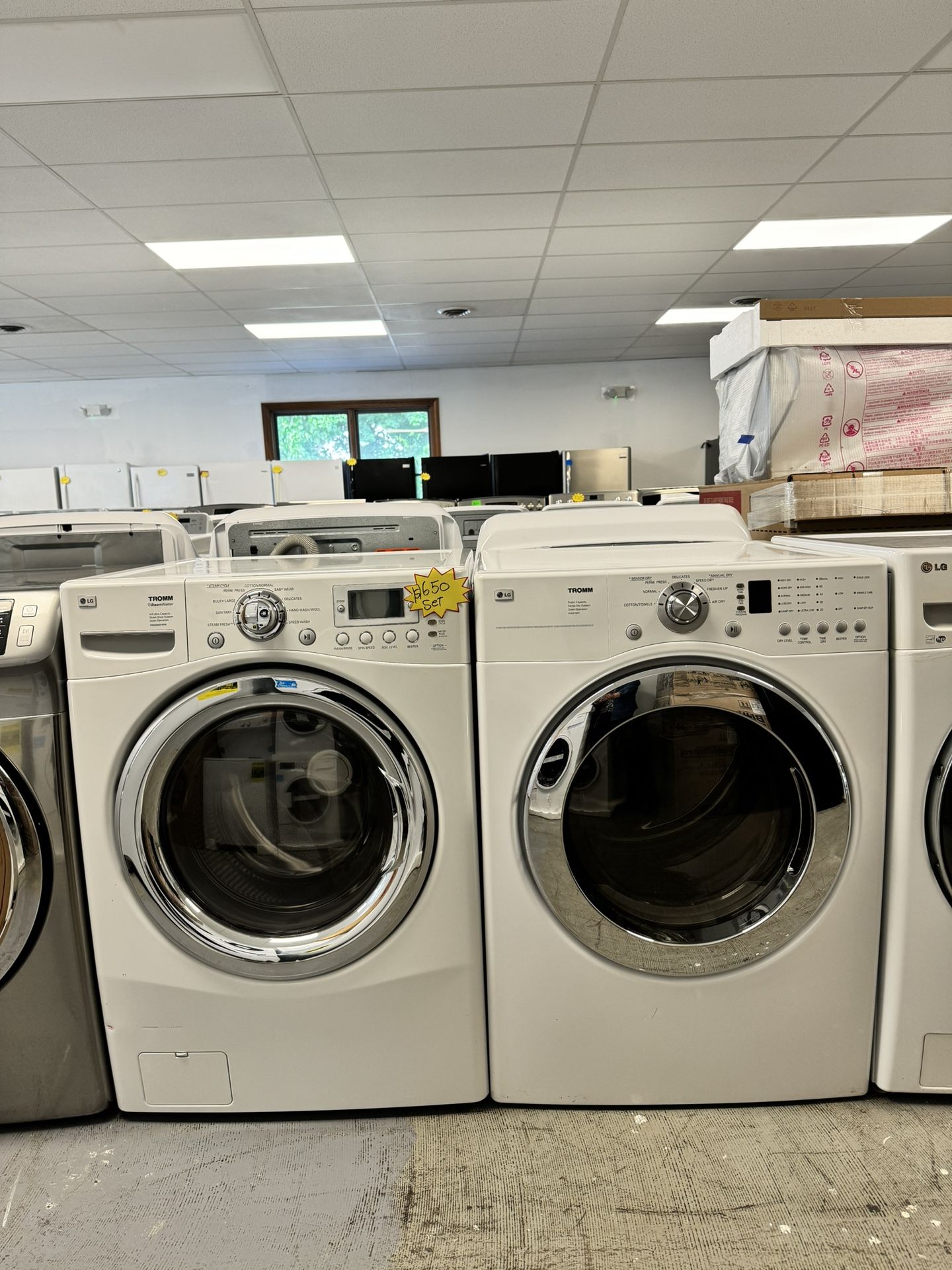 LG Electric Washer Dryer Set Stackable used as new both Works Perfectly 1216 Hartford Turnpike Vernon CT
