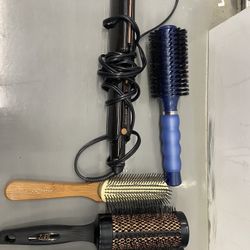 Hairbrushes And Hair Straightener 