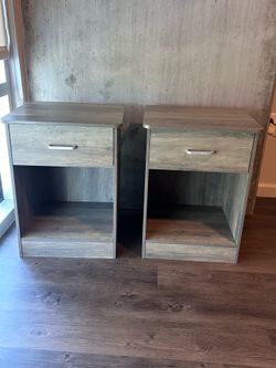 two nightstands and couch (moving sale)