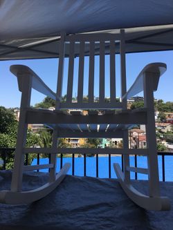 Rocking chair with cushions