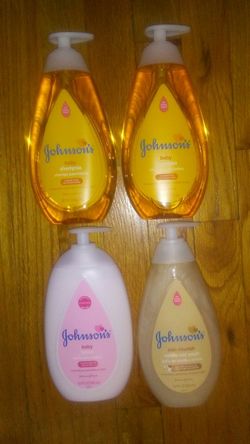 Johnson's baby shampoo/ wash & lotion