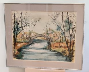 Vintage Original  Print  - Framed &Matted