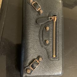 Balenciaga Wallet Or Handheld Purse Woman Black Leather 