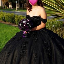 XV/Sweet 16 Dress, Size M, Black 