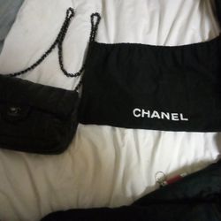 Black Chanel Quilted Lambskin Flap Bag