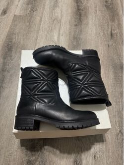 EMPORIO ARMANI Women’s Ankle Leather Boots Suede Black Size 6
