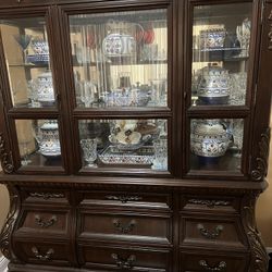 China Cabinet And Sofa Bundle