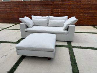 West elm harmony modular sofa plus ottoman