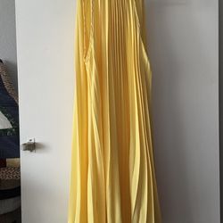 Yellow pleaded Dress