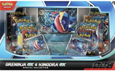 Pokemon Trading Card Game Greninja ex and Kingdra ex Special Collection Box NEW