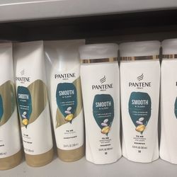 Pantene Smooth 3 Shampoo And3 Conditioner For $18