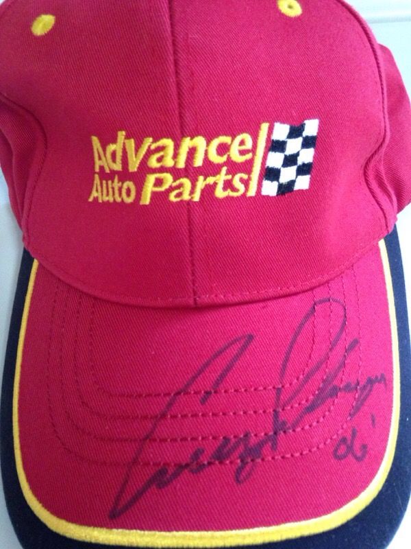 Advance Auto Parts Cruz Pedregon Signed Hat