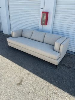 Theodore Alexander Grey Couch (Retail 7,400) (Free Delivery)