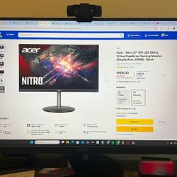 Acer - Nitro 27” 180 Hz 0.5 ms Gaming Monitor