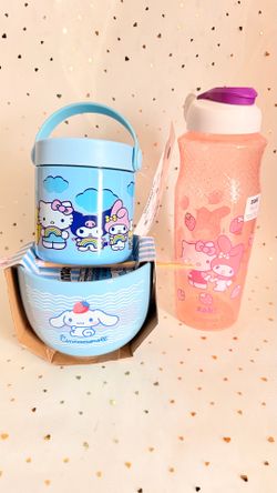Cinnamon roll  Hello Kitty Ramen Bowl set with insulated stainless steel container