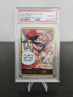 Gol.D.Roger DON!! Gold One Piece Graded Card (PSA 10)