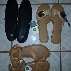 New Womens Size 11 summer cute sandals $5 each pair