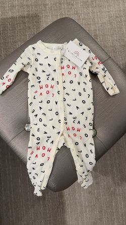 Brand New With Tags Willow & Whimsy Baby Footed Pajamas 
