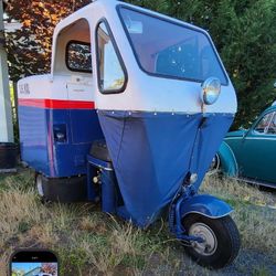 1957 Cushman Mailster Truckster Scooter Trike Delivery Van Truck Ice Cream Food Cart Yamaha Harley Vespa KTM Honda Vw Bug Bus Mail Vintage Antique 