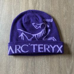 Purple arcteryx torque beanie
