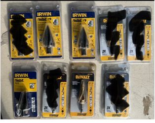 IRWIN and DEWALT Step Drill Bit Impact Ready