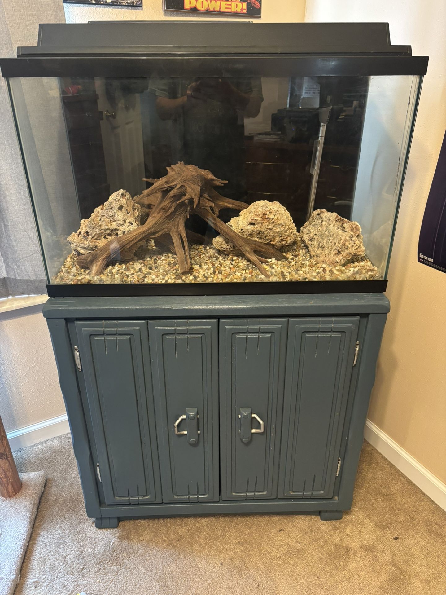 30 Gallon Aquarium, Stand, And Light