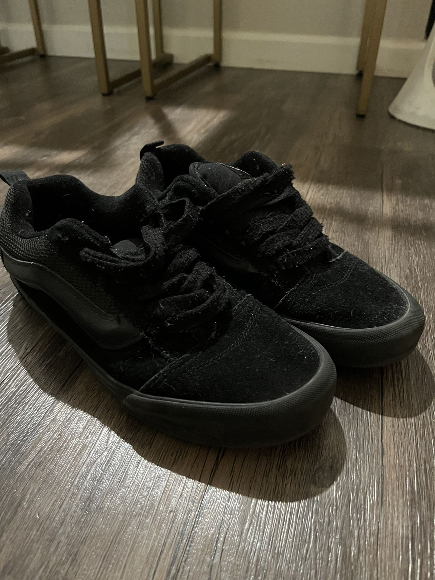 Size 9 All Black Vans Knu Skools