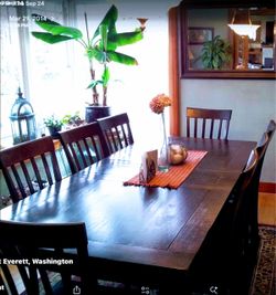 Dining room table and chairs