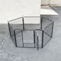 (New) $70 Pet Dog Heavy Duty Playpen with 6-Panels X (24” Tall X 32” Wide)