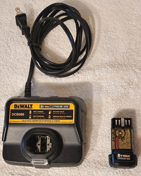 Dewalt 8 Volt Battery W/charger