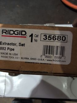 Ridgid extractor set # 35680