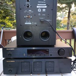 Marantz Audio Equipment And Subwoofer