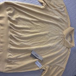 Essentials terry cloth polo size large